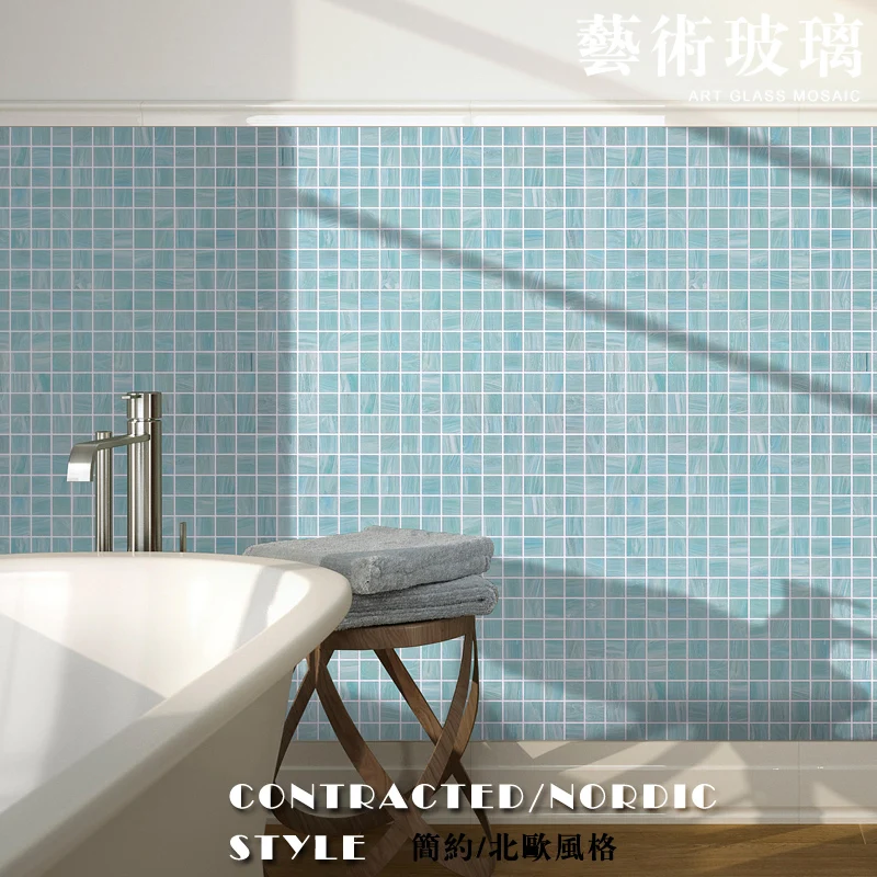 Hotel Oem Project Kitchen Bathroom Wall Backsplash Blue Mixed Color 20x20mm Square Glass Mosaic Tiles Sheet For Sale
Hotel Oem Project Kitchen Bathroom Wall Backsplash Blue Mixed Color 20x20mm Square Glass Mosaic Tiles Sheet For Sale