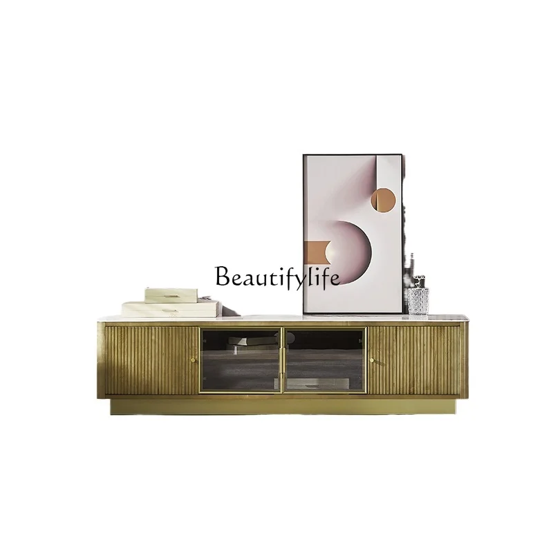 Light luxury solid wood TV cabinet living room small apartment modern simple rock slab maple locker furniture
Light luxury solid wood TV cabinet living room small apartment modern simple rock slab maple locker furniture