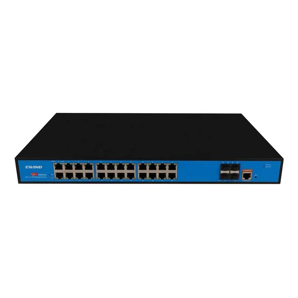 EWIND 10G Высокое качество 24*GE + 4*TF + 1*консольные порта L2 управляемый Ethernet-коммутатор для IP-камер видеонаблюдения
EWIND 10G Высокое качество 24*GE + 4*TF + 1*консольные порта L2 управляемый Ethernet-коммутатор для IP-камер видеонаблюдения