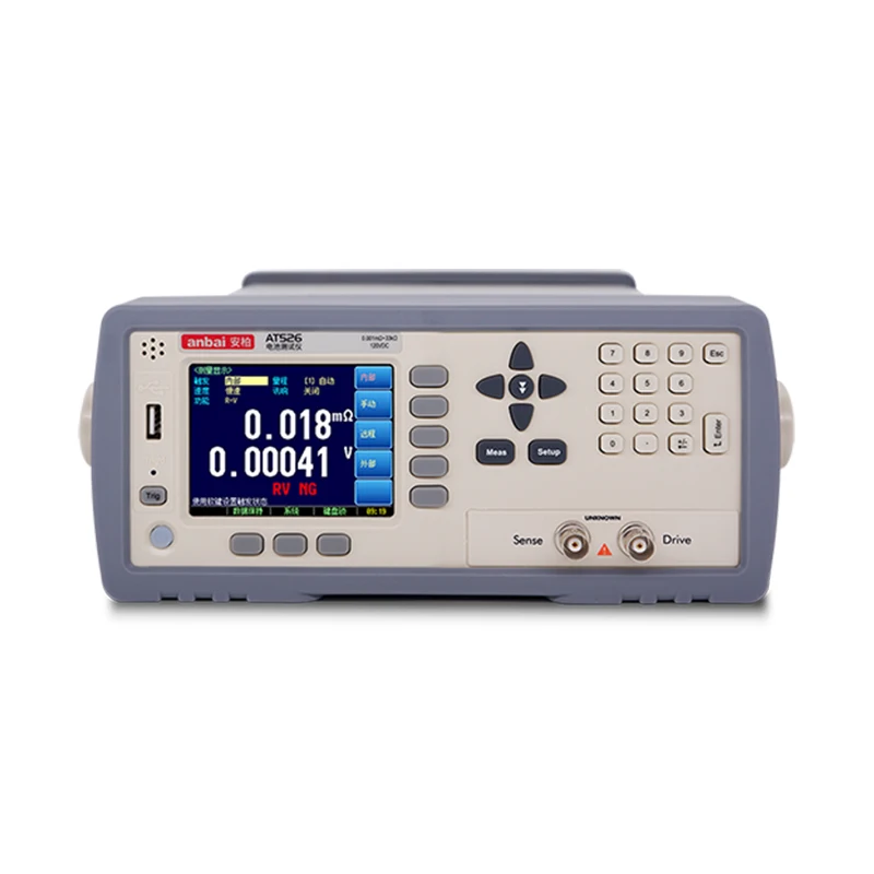 Anbai Instruments AT526 AT526B Battery Internal Resistance Tester 0.001mΩ~3.3000Ω for Lithium battery
Anbai Instruments AT526 AT526B Battery Internal Resistance Tester 0.001mΩ~3.3000Ω for Lithium battery