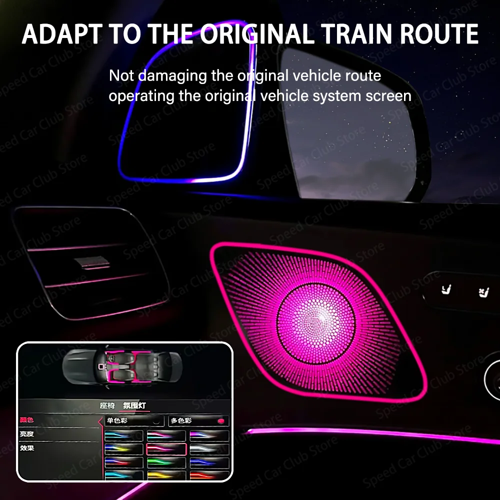 64-Color LED Metal Speaker Cover for Mercedes Benz GLE GLS AMG W167 Car Interior Lighting Accessory Car Door Audio Cover Decorat
64-Color LED Metal Speaker Cover for Mercedes Benz GLE GLS AMG W167 Car Interior Lighting Accessory Car Door Audio Cover Decorat