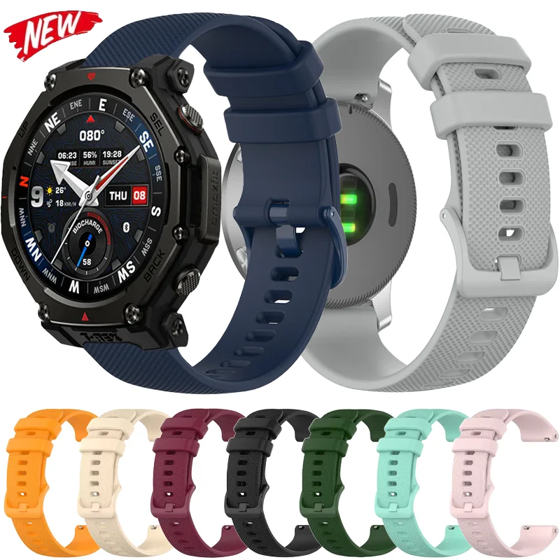 Silicone Strap For Amazfit T-Rex3 Pro 48mm 44mm Sports Bracelet Wristband for Amazfit Active 2-2 Square/Bip 6-5/Balance 2-1 Band
Silicone Strap For Amazfit T-Rex3 Pro 48mm 44mm Sports Bracelet Wristband for Amazfit Active 2-2 Square/Bip 6-5/Balance 2-1 Band