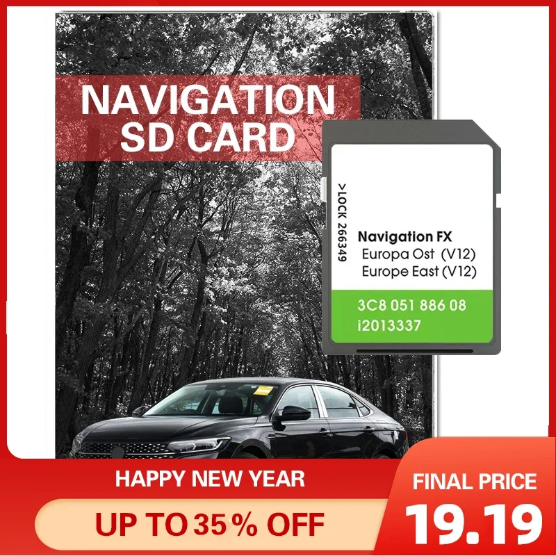 Transporter Sat Nav Navigation Card Verssion 3C8 051 886 08 FX V12 OST EAST for VW Europe Map Data Memory
Transporter Sat Nav Navigation Card Verssion 3C8 051 886 08 FX V12 OST EAST for VW Europe Map Data Memory