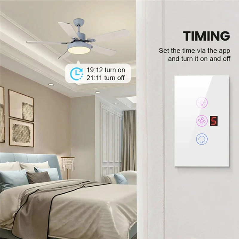 BOFO Tuya Smart Wi-Fi Вентилятор Свет Котел Переключатель Стандартный Водонагреватель Сенсорный Переключатель 3-в-1 Совместим Для Alexa Google Home, A
BOFO Tuya Smart Wi-Fi Вентилятор Свет Котел Переключатель Стандартный Водонагреватель Сенсорный Переключатель 3-в-1 Совместим Для Alexa Google Home, A