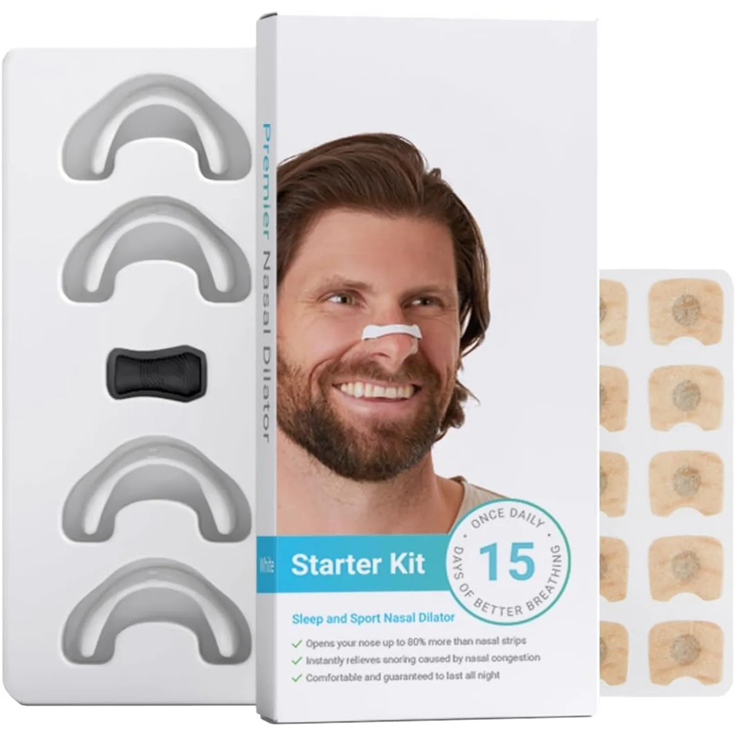 Magnetic Nasal Dilator Anti Snoring Nose Strips,Boost Oxygen Intake,Sleep Nasal Breathing Dilators Starter Kit 2043
Magnetic Nasal Dilator Anti Snoring Nose Strips,Boost Oxygen Intake,Sleep Nasal Breathing Dilators Starter Kit 2043