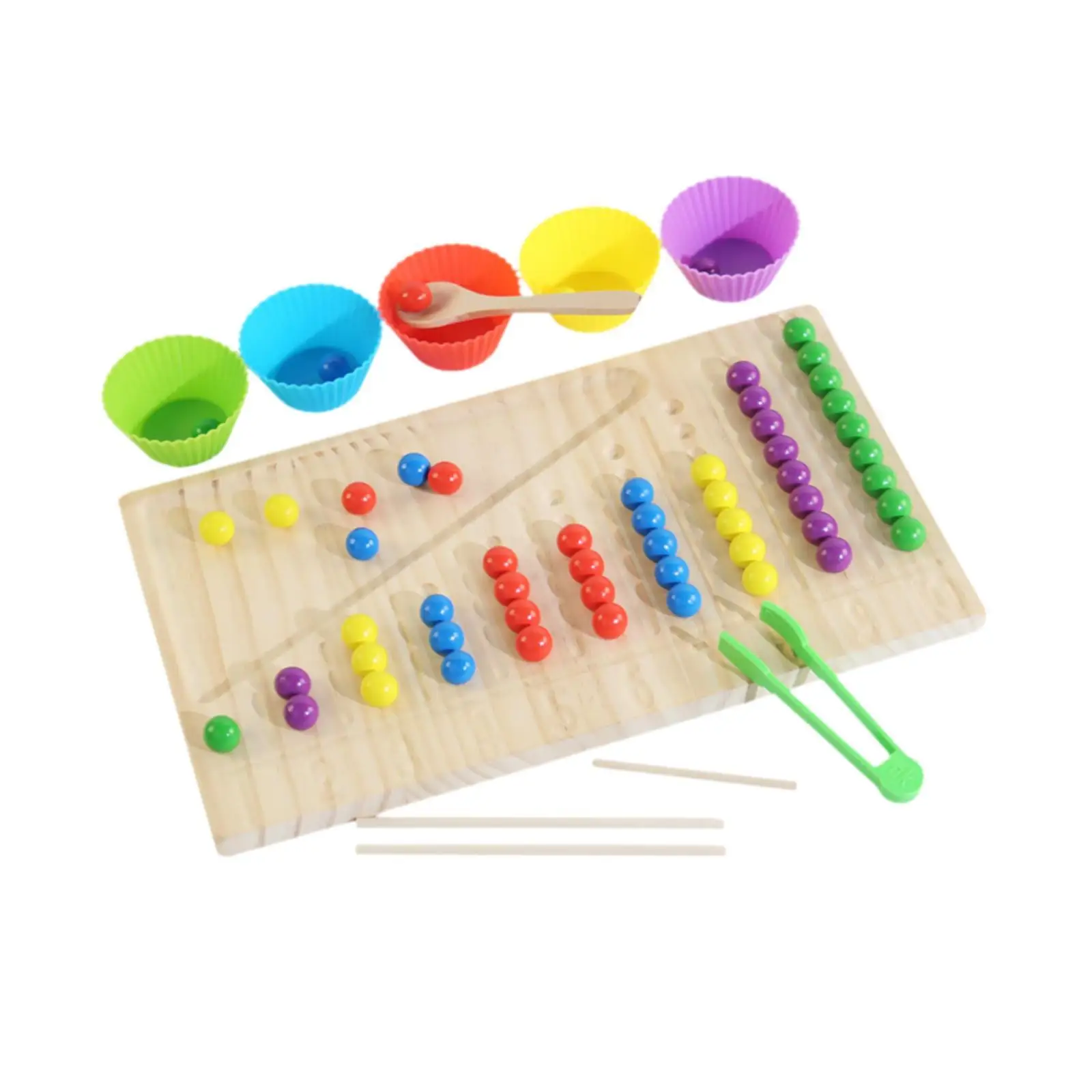 Color Sorting Toy Montessori Math Beads Counting Toy Color Recognition Educational Aid Clip Beads Matching Game Kindergarten
Color Sorting Toy Montessori Math Beads Counting Toy Color Recognition Educational Aid Clip Beads Matching Game Kindergarten