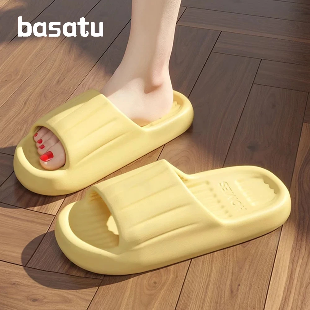 BASATU Women Soft Sole Cloud Slippers Thick Platform Indoor Outdoor Beach Sandals Summer EVA Non Slip Flip Flops Bathroom Slides
BASATU Women Soft Sole Cloud Slippers Thick Platform Indoor Outdoor Beach Sandals Summer EVA Non Slip Flip Flops Bathroom Slides