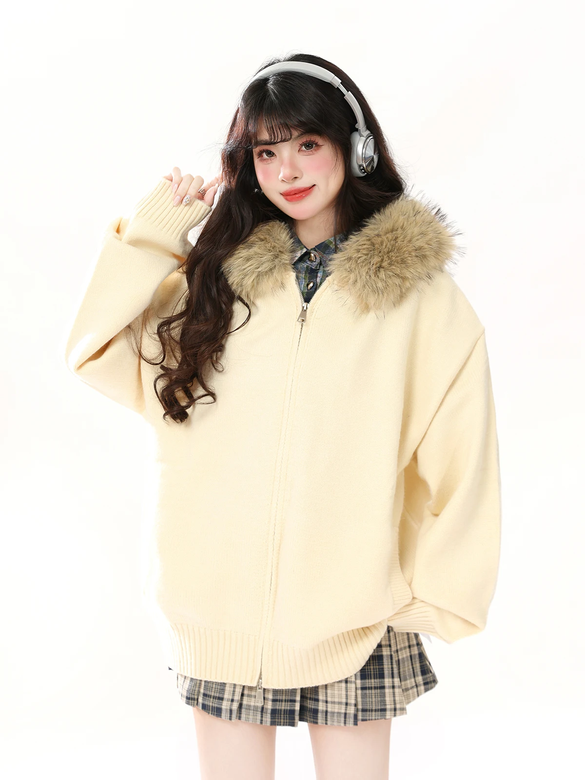 ENJOG American Sle Hooded Knitted Sweater Coat Women's Loose Fit Autumn Winter Warmth Outerwear Casual Open Cardigan Top
ENJOG American Sle Hooded Knitted Sweater Coat Women's Loose Fit Autumn Winter Warmth Outerwear Casual Open Cardigan Top