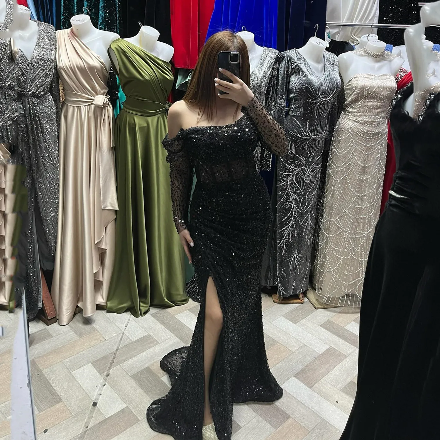 Aileen Платье Вечернее Women Evening Dress Shiny Luxurious Women's Evening Dresses for Special Occasions Customized Black Prom
Aileen Платье Вечернее Women Evening Dress Shiny Luxurious Women's Evening Dresses for Special Occasions Customized Black Prom