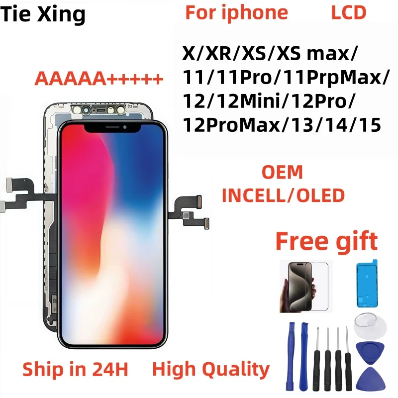 AAAA++++ OLED For iPhone Incell LCD For IPhone X XS XR MAX LCD Touch Screen Digitizer Display
AAAA++++ OLED For iPhone Incell LCD For IPhone X XS XR MAX LCD Touch Screen Digitizer Display