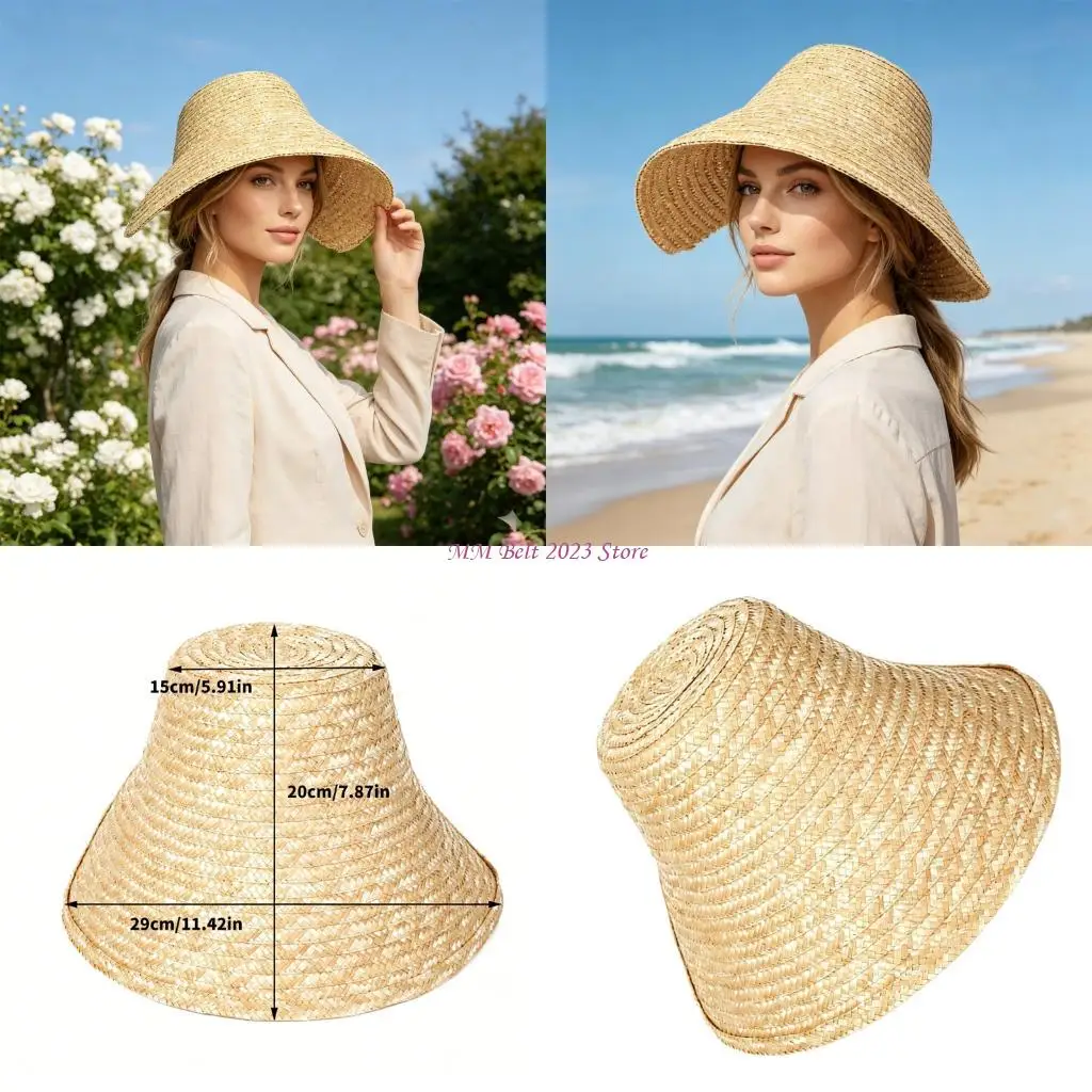 49ME Fashionable Oversized Raffia Hat Designed For Cosplay And Victorian Outfits
49ME Fashionable Oversized Raffia Hat Designed For Cosplay And Victorian Outfits