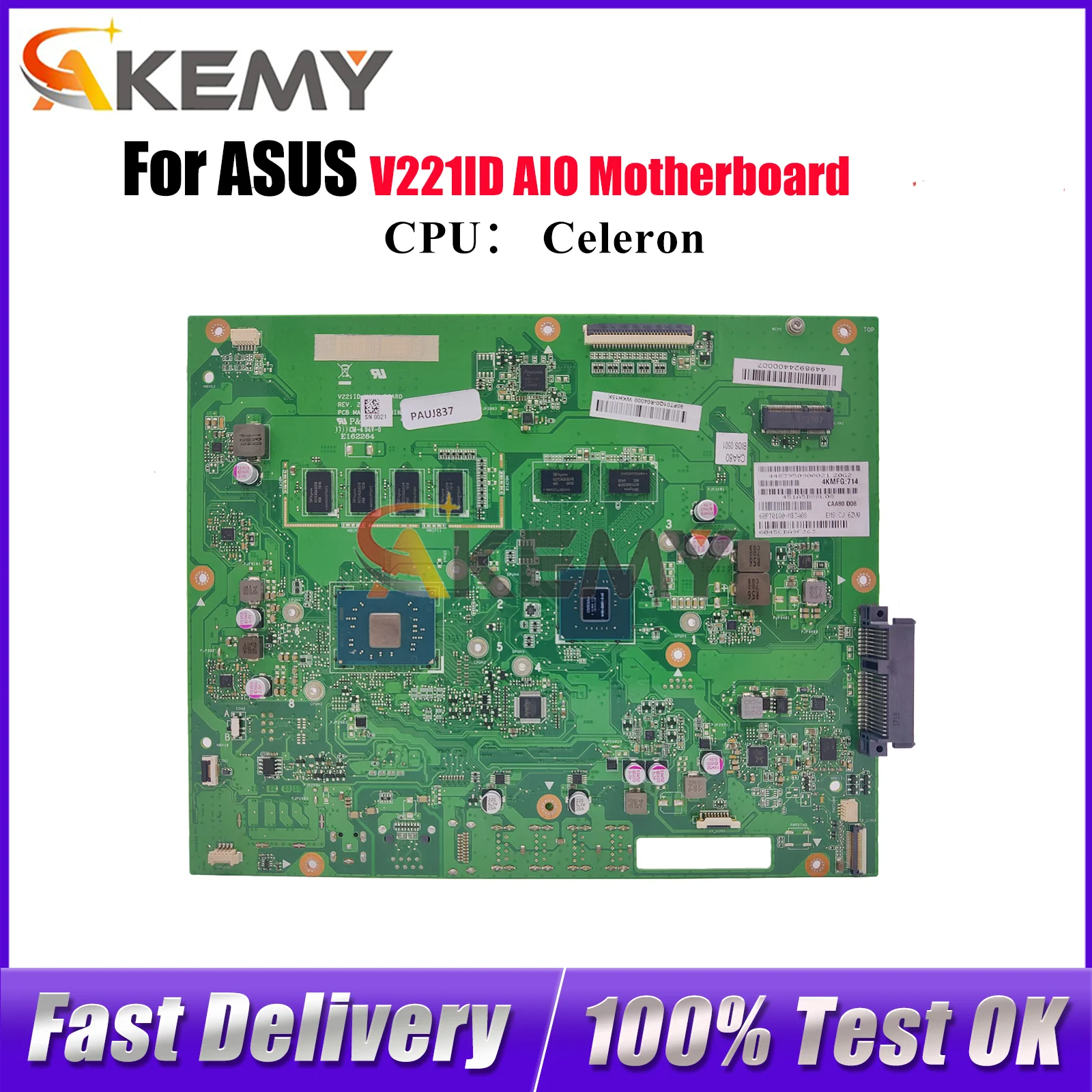 Материнская плата V221ID для ASUS Vivo AiO V221ID V221I V221IC, материнская плата с процессором Celeron, 100% тестирование, ОК, быстрая доставка, высокое качество
Материнская плата V221ID для ASUS Vivo AiO V221ID V221I V221IC, материнская плата с процессором Celeron, 100% тестирование, ОК, быстрая доставка, высокое качество