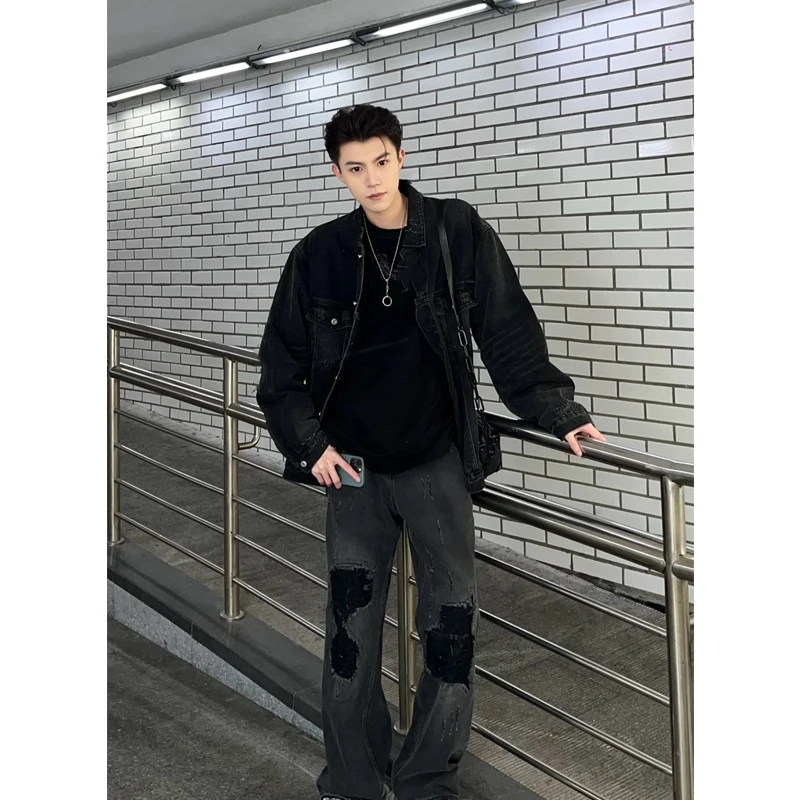 Cleanfit American Retro Men's Denim Jaet Spring Autumn Trendy Workwear High-End Feel Long Sve Loose Fit Outerwear
Cleanfit American Retro Men's Denim Jaet Spring Autumn Trendy Workwear High-End Feel Long Sve Loose Fit Outerwear