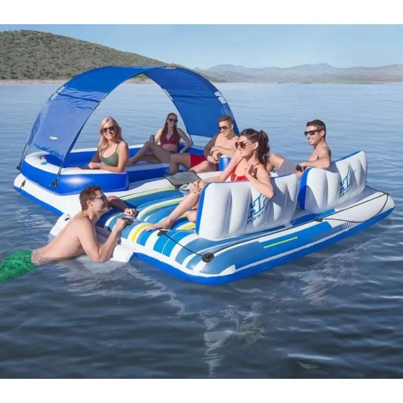 New Water Floating Island Huge Outdoor Water Float for Sale Style Custom 6-Person Inflatable
New Water Floating Island Huge Outdoor Water Float for Sale Style Custom 6-Person Inflatable