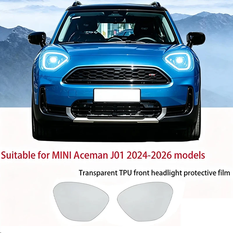 Fit for MINI Aceman J01 2024-2026 Transparent Smoked Black TPU Front Headlight Film Anti-Scratch Pre Cut Vinyl Protect Sticker K
Fit for MINI Aceman J01 2024-2026 Transparent Smoked Black TPU Front Headlight Film Anti-Scratch Pre Cut Vinyl Protect Sticker K