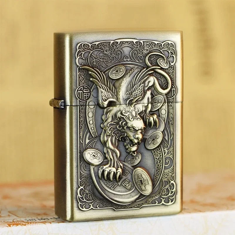 new three-dimensional relief lighter, high-end bronze brushed stainless steel lighter, smoking accessories
new three-dimensional relief lighter, high-end bronze brushed stainless steel lighter, smoking accessories