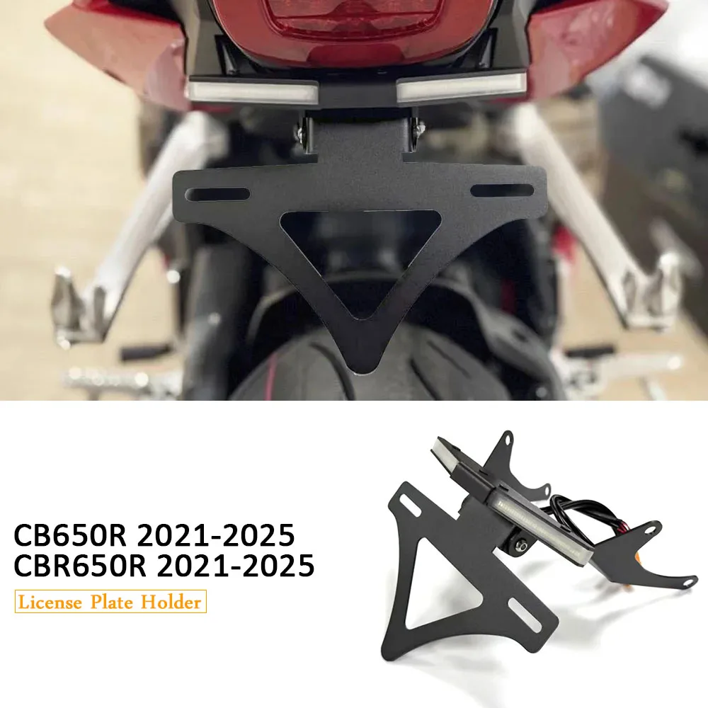CNC Tail Tidy Fender Rear Tail Bracket License Plate Holder Motorcycle Accessories For Honda CBR 650 R CB 650R 2021-2025 
CNC Tail Tidy Fender Rear Tail Bracket License Plate Holder Motorcycle Accessories For Honda CBR 650 R CB 650R 2021-2025