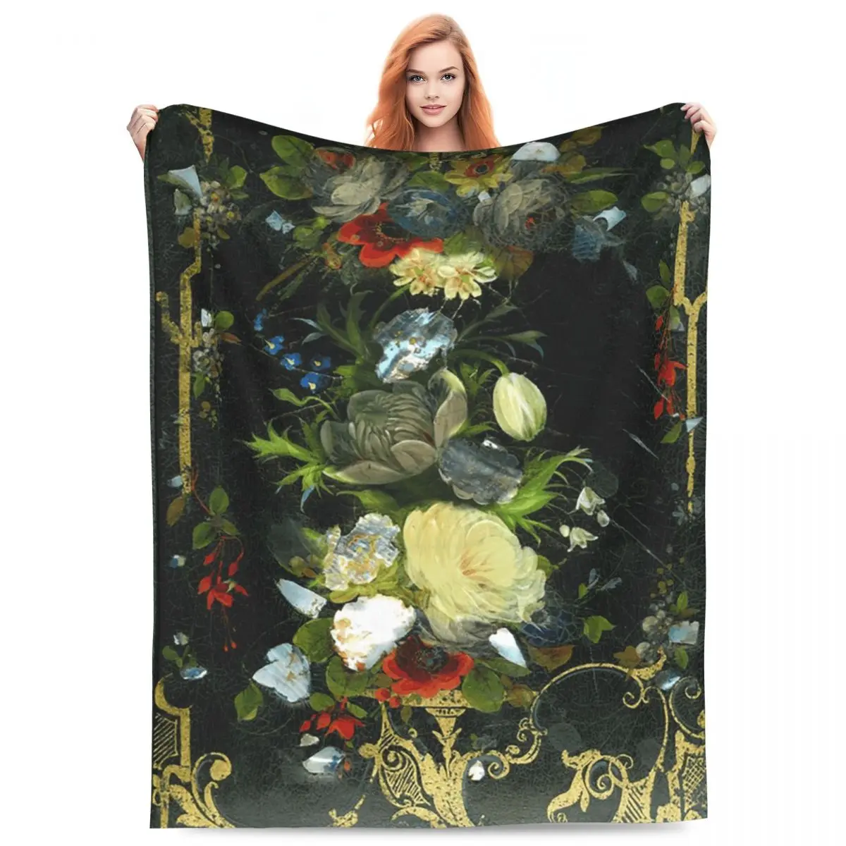 Vintage Green Floral Oil Painting Blankets Fleece Throw Blanket Throw Blankets for Couch Bedding Travel Throws Bedspread Quilt
Vintage Green Floral Oil Painting Blankets Fleece Throw Blanket Throw Blankets for Couch Bedding Travel Throws Bedspread Quilt