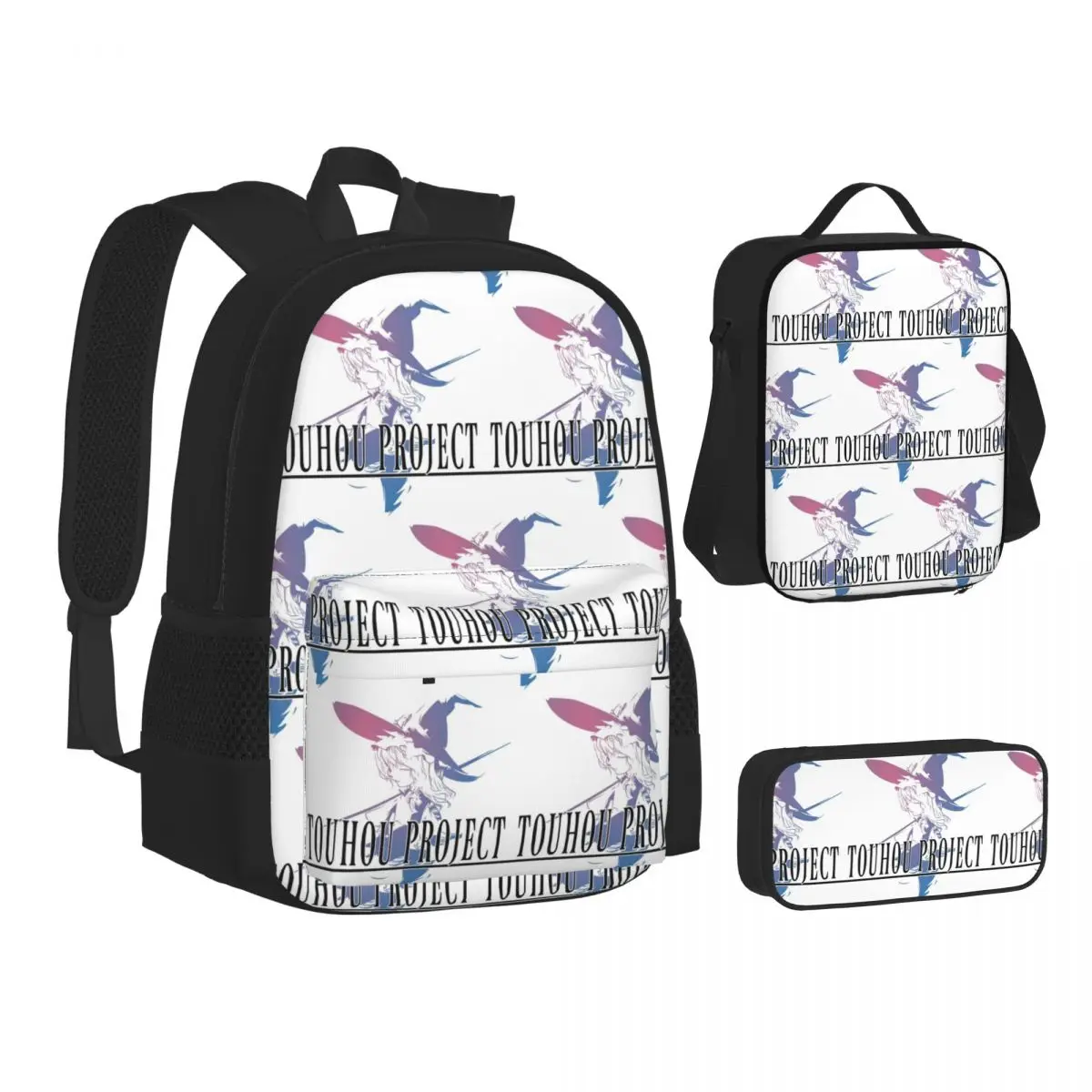 Touhou Project Anime Backpacks Boys Girls Bookbag School Bags Children Rucksack Lunch Bag Pen Bag Three-Piece Set
Touhou Project Anime Backpacks Boys Girls Bookbag School Bags Children Rucksack Lunch Bag Pen Bag Three-Piece Set
