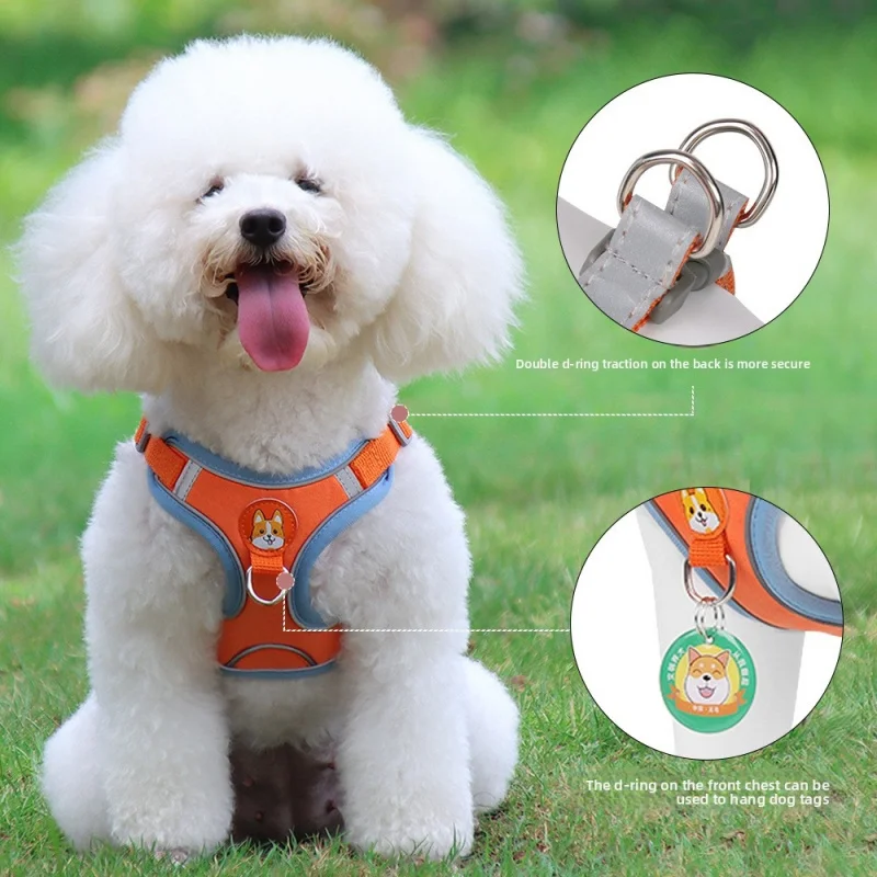 Reflective Dog Harness for Night Safety - Breathable Vest for Small Dogs (Poodle, Bichon), Comfortable & Adjustable
Reflective Dog Harness for Night Safety - Breathable Vest for Small Dogs (Poodle, Bichon), Comfortable & Adjustable