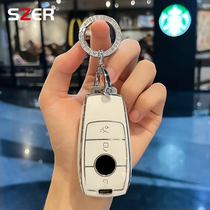 Модный чехол для автомобильного ключа из ТПУ для Mercedes Benz A C E S G Class GLC CLE CLA GLB GLS W177 W205 W213 W222 X167 AMG Брелок
Модный чехол для автомобильного ключа из ТПУ для Mercedes Benz A C E S G Class GLC CLE CLA GLB GLS W177 W205 W213 W222 X167 AMG Брелок