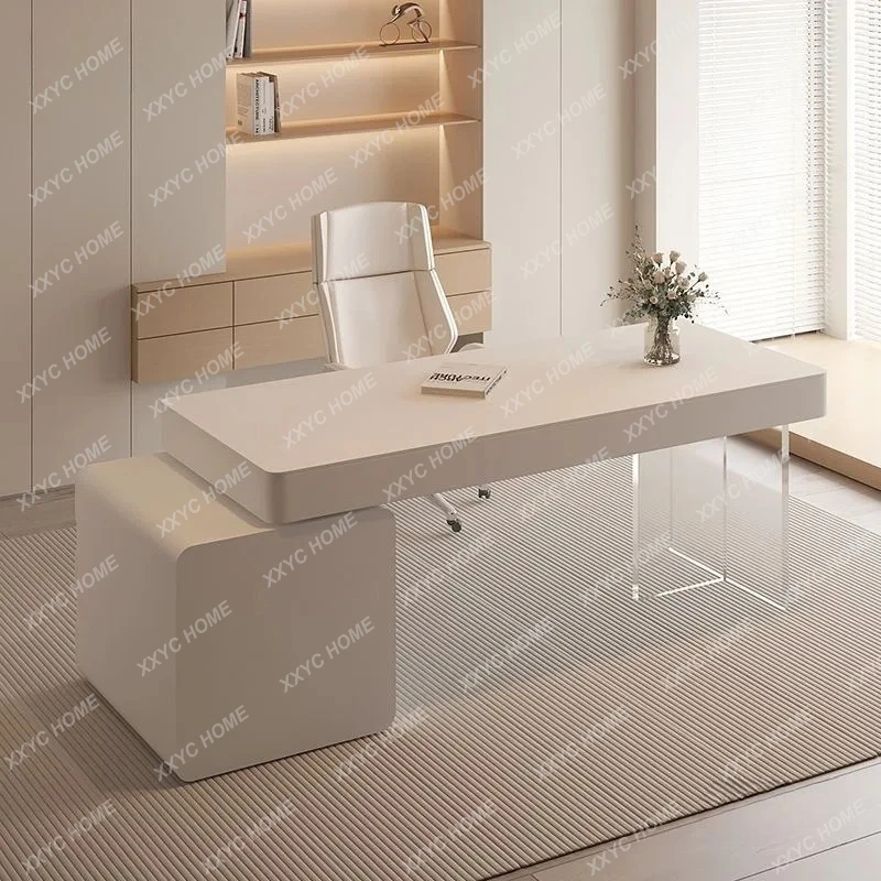 Q Cream style desk pure white minimalist household writing desk beauty salon medical beauty consultation table
Q Cream style desk pure white minimalist household writing desk beauty salon medical beauty consultation table