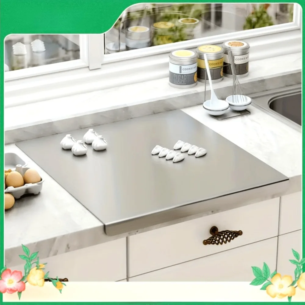 304 Stainless Steel Cutting Board Butcher Block Household Rolling Board Kitchen Supplies, Preparation, Modern Cutting Surface
304 Stainless Steel Cutting Board Butcher Block Household Rolling Board Kitchen Supplies, Preparation, Modern Cutting Surface