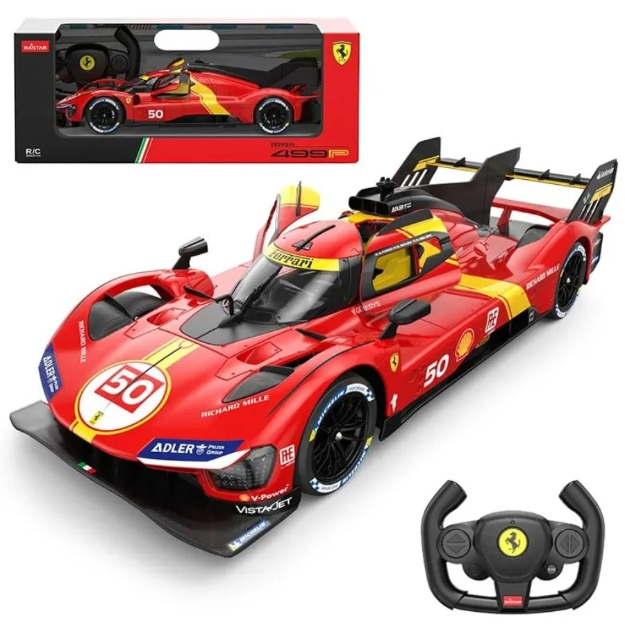 RC Car 1/14 Scale 2.4GHz Remote Control Car for Ferrari 499P 50 Le Mans Champion Racing R/C Toy Car Model Vehicle
RC Car 1/14 Scale 2.4GHz Remote Control Car for Ferrari 499P 50 Le Mans Champion Racing R/C Toy Car Model Vehicle
