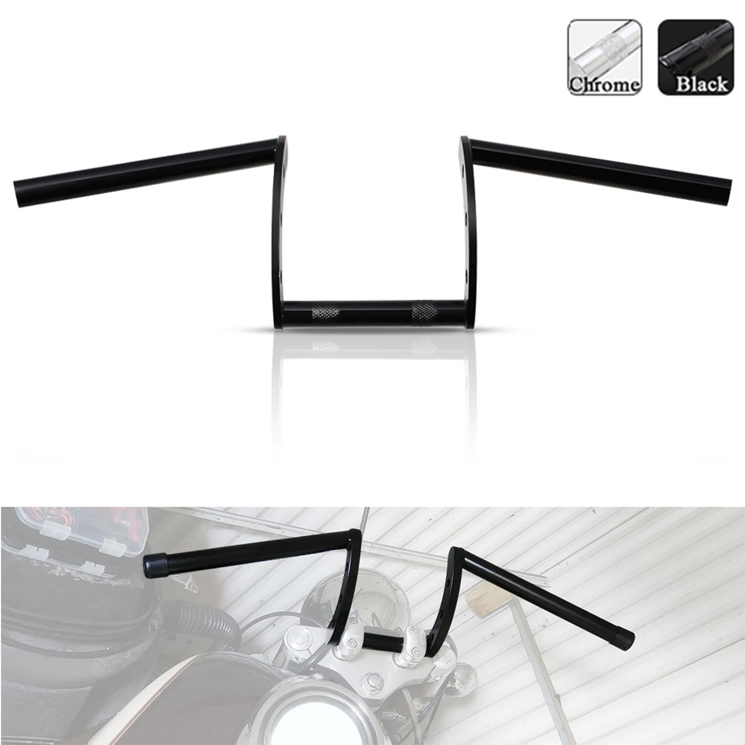 Motorcycle 1" Handlebars 25mm Handlebar Drag Z Bars Black Chrome fit for Harley Softail Dyna Sportster XL883 Chopper/Bobber
Motorcycle 1" Handlebars 25mm Handlebar Drag Z Bars Black Chrome fit for Harley Softail Dyna Sportster XL883 Chopper/Bobber