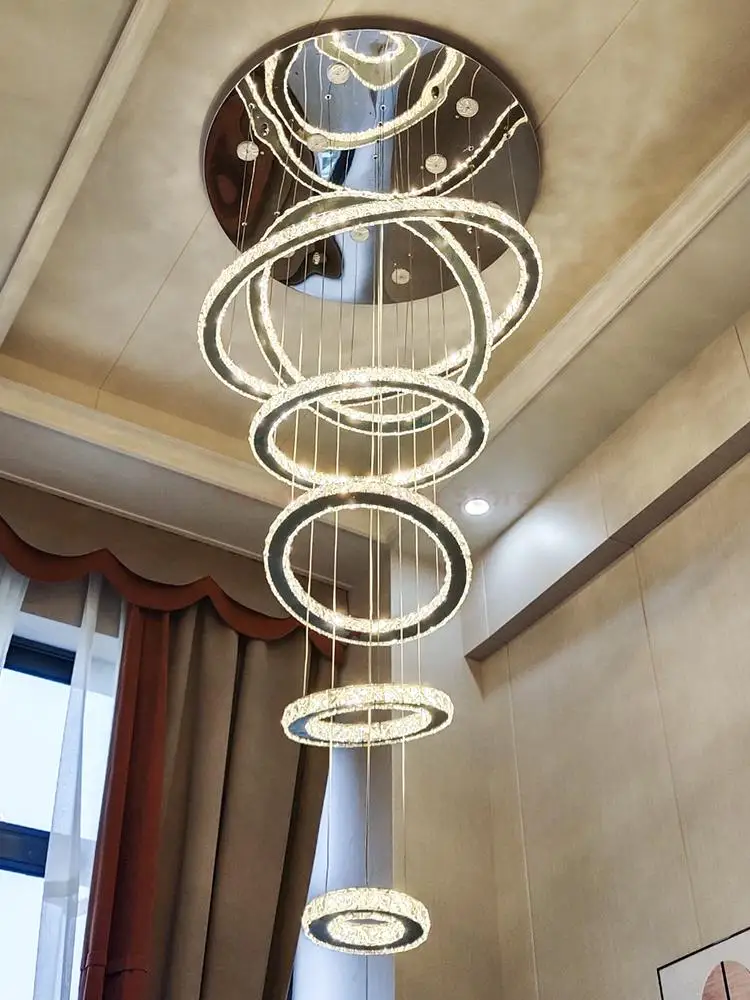 Duplex living room pendant light luxury crystal light hotel dining room pendant light loft apartment staircase pendant light
Duplex living room pendant light luxury crystal light hotel dining room pendant light loft apartment staircase pendant light