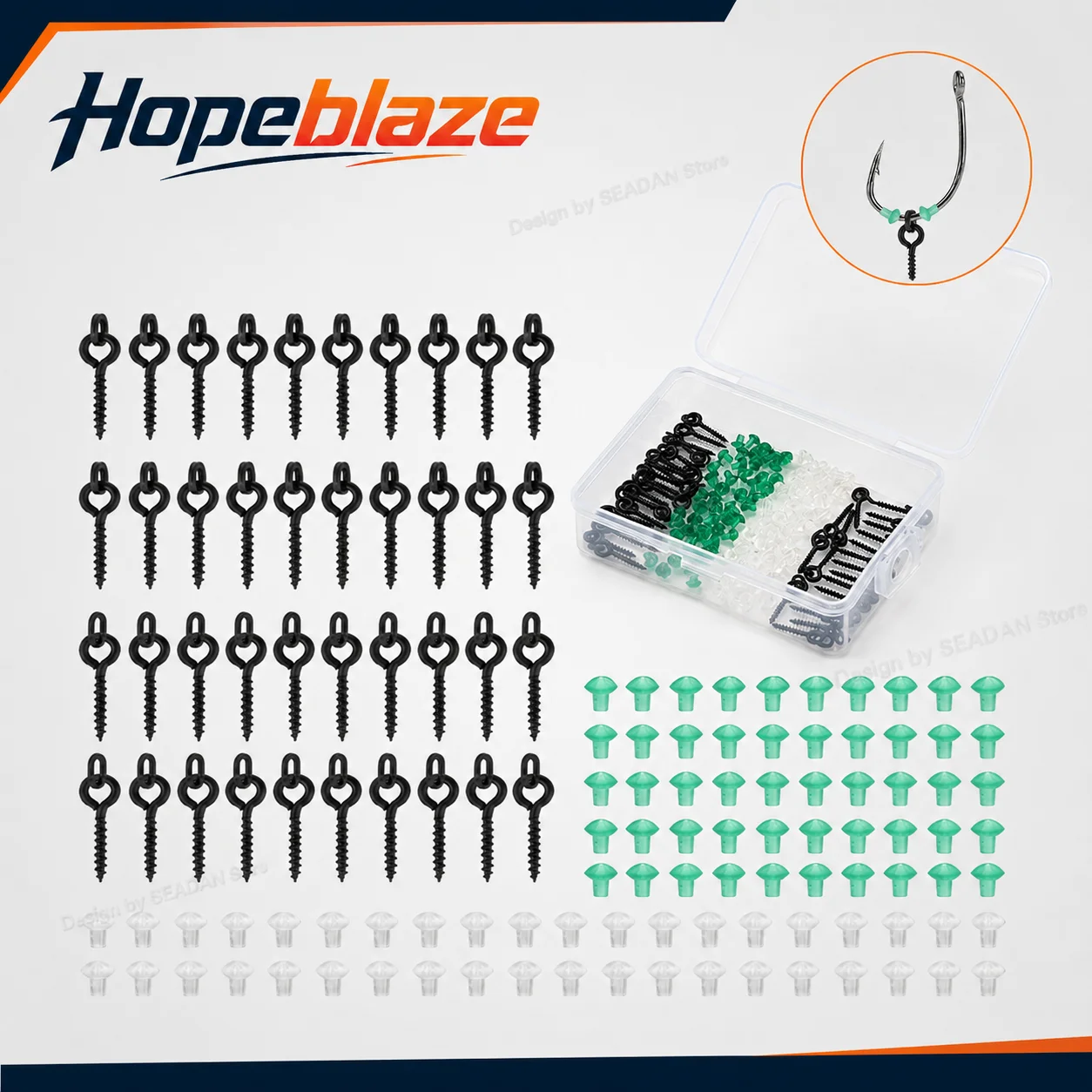 Hopeblaze 140Pcs Carp Rig Accessory Set Bait Screw Swivels Silicone Stops For Carp Fishing Method Feeder Tackle Carp Grass Carp
Hopeblaze 140Pcs Carp Rig Accessory Set Bait Screw Swivels Silicone Stops For Carp Fishing Method Feeder Tackle Carp Grass Carp