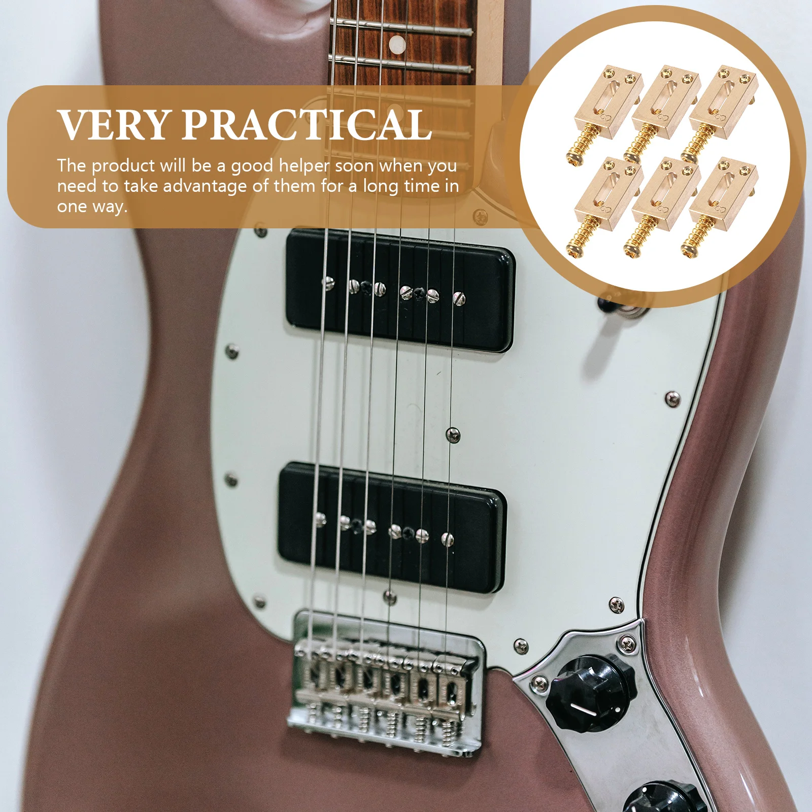 Electric Guitar Bridge Guitars Tremolo Part Classical Vibrato Copper Roller Saddles Parts
Electric Guitar Bridge Guitars Tremolo Part Classical Vibrato Copper Roller Saddles Parts