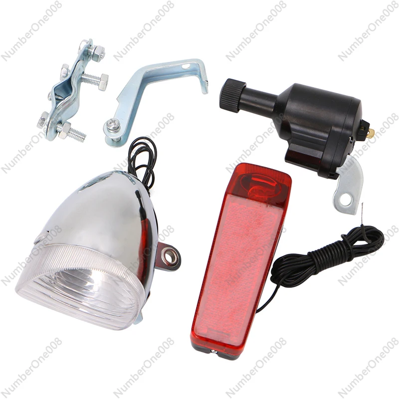 Motorized Bike Bicycle Friction Dynamo Generator Head Tail Light with Acessories
Motorized Bike Bicycle Friction Dynamo Generator Head Tail Light with Acessories