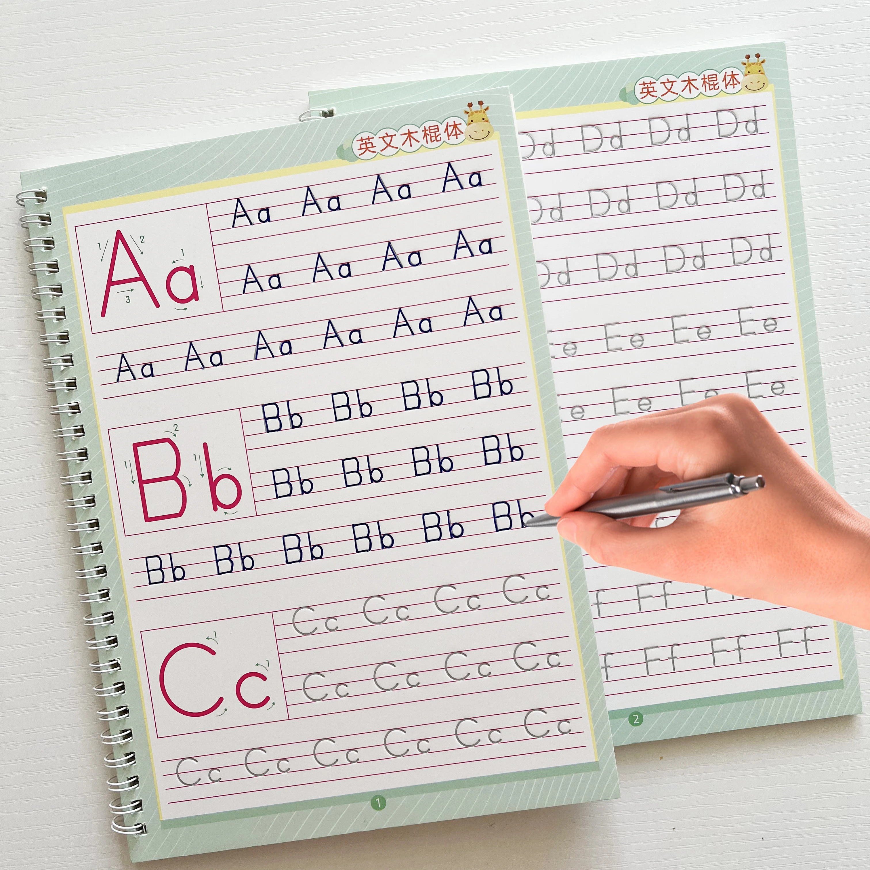 English Alphabet Groove Writing Practice Book with Pen Included
English Alphabet Groove Writing Practice Book with Pen Included