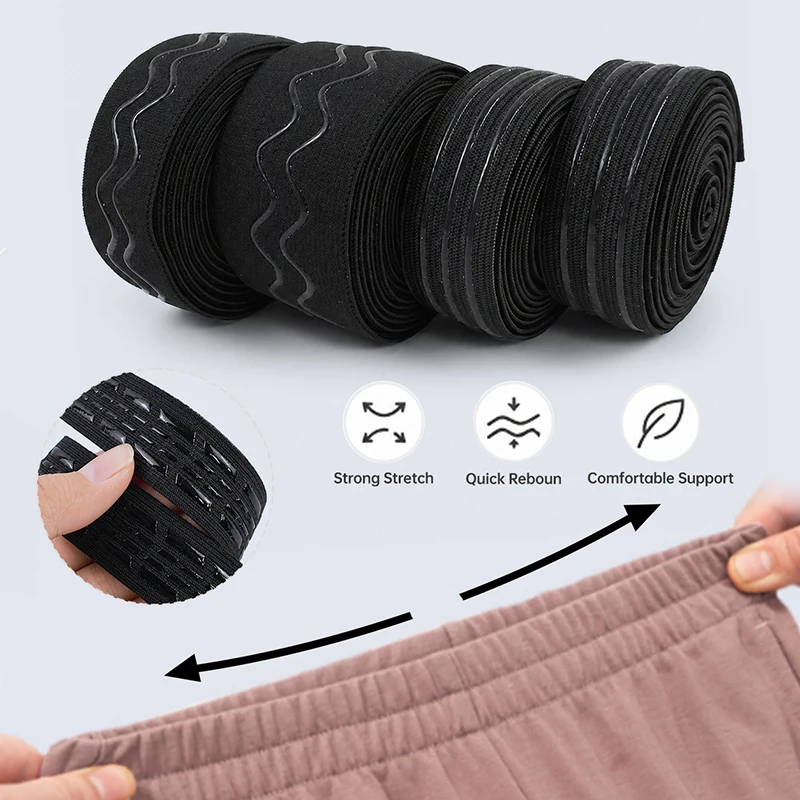5/10M 10-50mm Non-slip Silicone Elastic Band Rubber Grip Tape for Underwear Bra Waist Belt Garment Sewing DIY Clothing Trim Band
5/10M 10-50mm Non-slip Silicone Elastic Band Rubber Grip Tape for Underwear Bra Waist Belt Garment Sewing DIY Clothing Trim Band