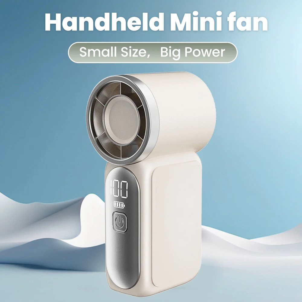Handheld Mini Fan Type C Charging Digital Display Portable Folding Desktop Option AI Chip 5-Speed Adjustment Fan for Home Office
Handheld Mini Fan Type C Charging Digital Display Portable Folding Desktop Option AI Chip 5-Speed Adjustment Fan for Home Office