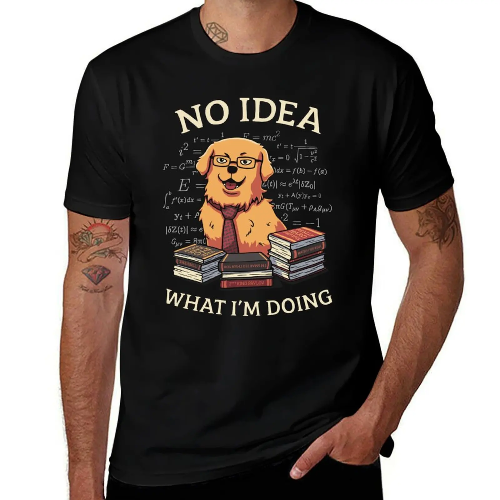 No Idea What Im Doing // Golden Retriever, Smart Doggo, Scientist T-Shirt Big Size Short Sleeve Tee for Men
No Idea What Im Doing // Golden Retriever, Smart Doggo, Scientist T-Shirt Big Size Short Sleeve Tee for Men