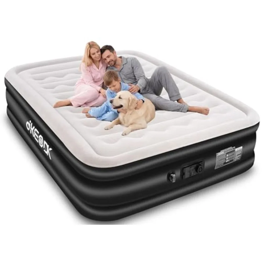 Air Mattress Queen with Built in Pump, Comfortable Waterproof Flocked Surface Inflatable Mattress for Temporary Family Stays an
Air Mattress Queen with Built in Pump, Comfortable Waterproof Flocked Surface Inflatable Mattress for Temporary Family Stays an