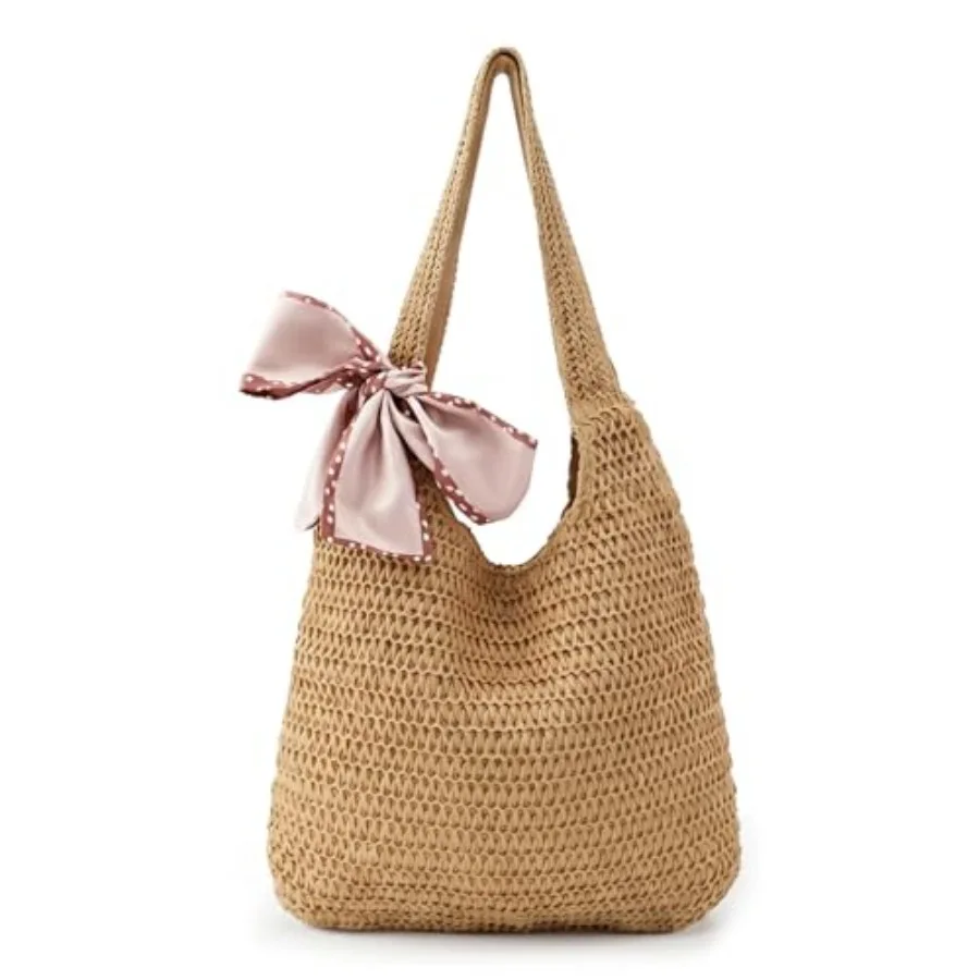 Straw Beach Bag for Women Handmade Tote Bag Woven Summer Purse for Vacation Holiday Wedding Gifts
Straw Beach Bag for Women Handmade Tote Bag Woven Summer Purse for Vacation Holiday Wedding Gifts