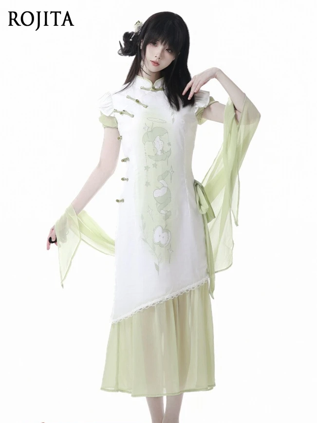 Subculture Apple Print Summer Elegant Cheongsam Slimming High Waist Dress 2025 New Vintage Short Sleeve Dress and Shawl
Subculture Apple Print Summer Elegant Cheongsam Slimming High Waist Dress 2025 New Vintage Short Sleeve Dress and Shawl