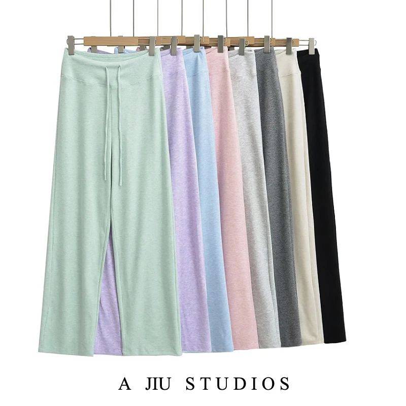 Low Waist Draped Wide Leg Comfortable Soft Spring Autumn Sports Pants Women Loose Fit Casual Trousers Street Style Long Pants
Low Waist Draped Wide Leg Comfortable Soft Spring Autumn Sports Pants Women Loose Fit Casual Trousers Street Style Long Pants