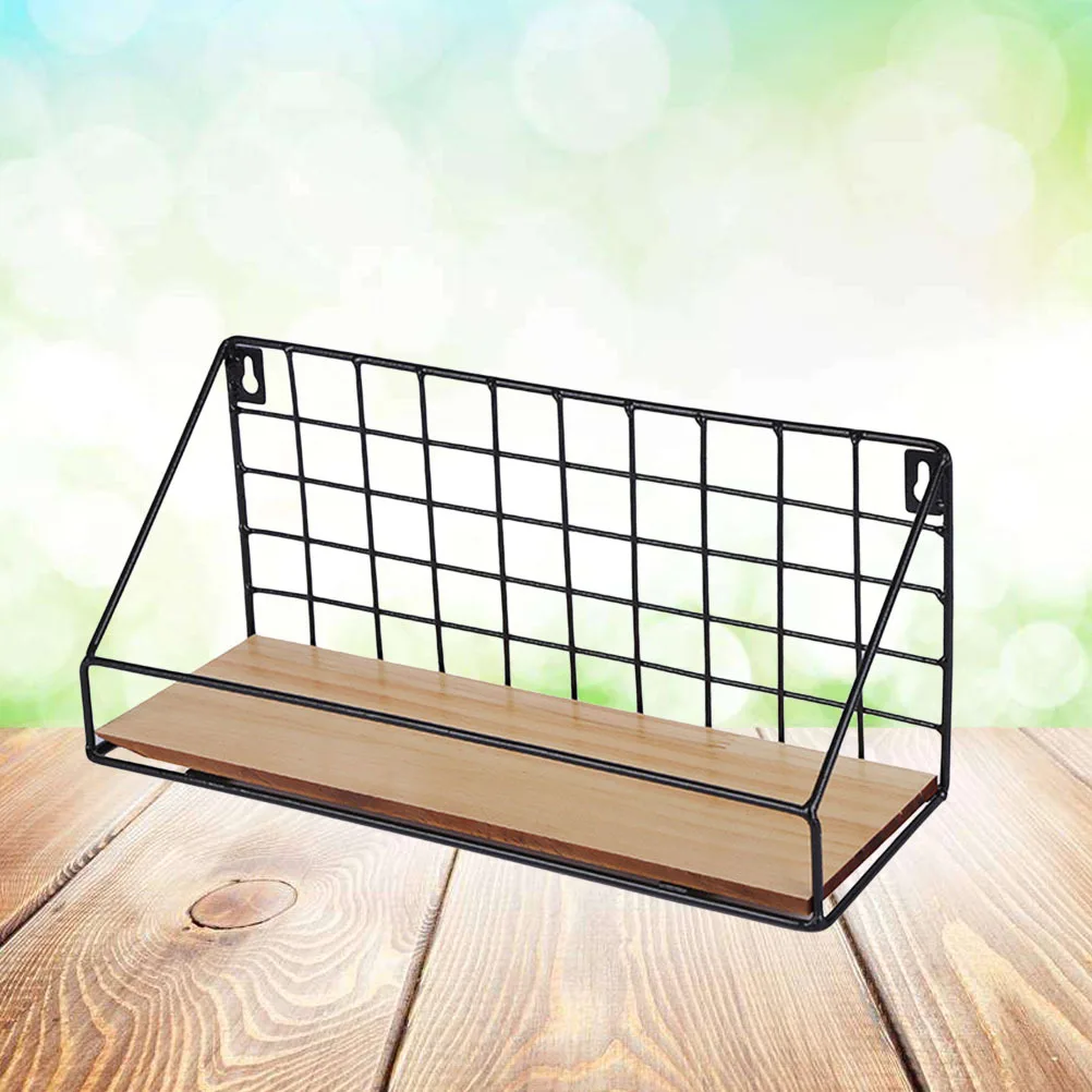 Creative Iron Craft Wall Hanging Basket 25x11x14cm Black Wooden Storage Rack Organizer for Books Plants Kitchen Bathroom
Creative Iron Craft Wall Hanging Basket 25x11x14cm Black Wooden Storage Rack Organizer for Books Plants Kitchen Bathroom