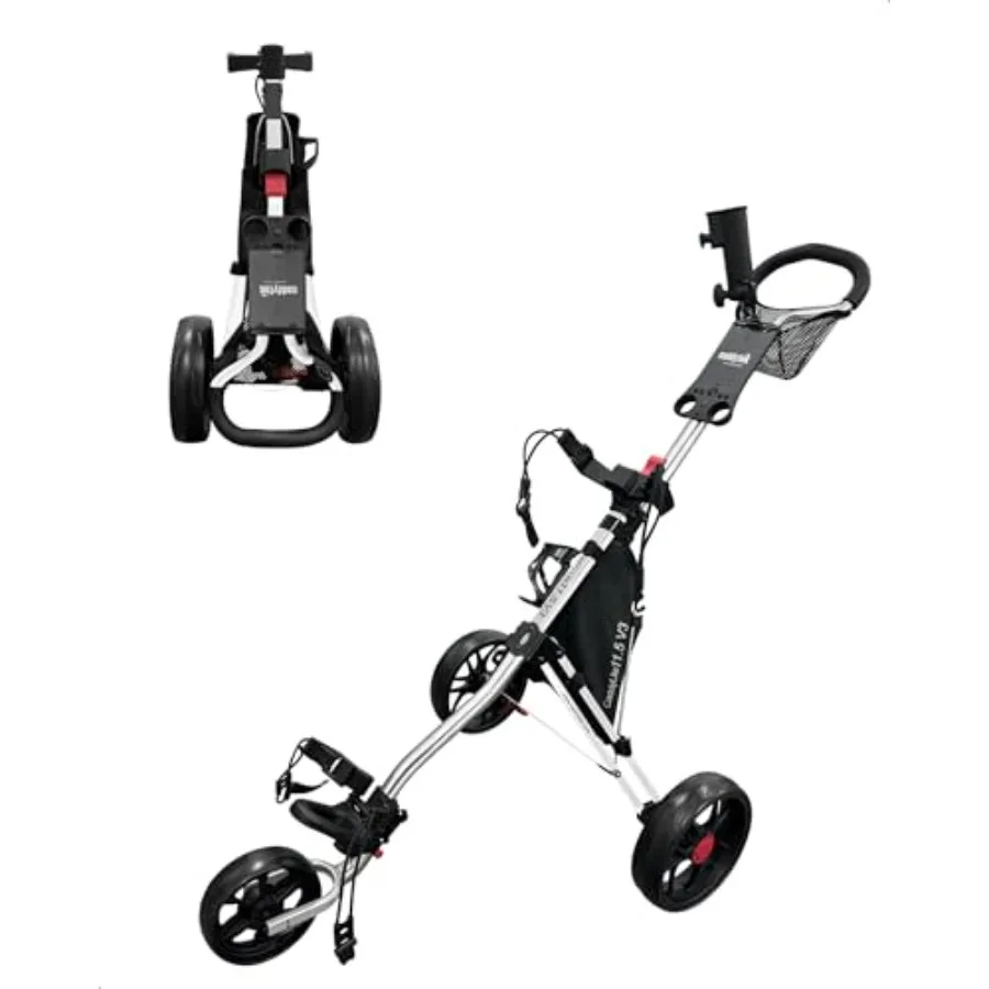 CaddyLite 11.5 V3 Golf Push Cart - Lightweight Aluminum 3-Wheel Foldable Golf Bag Cart with Quad-Fold Frame, EVA Wheels, Adjust
CaddyLite 11.5 V3 Golf Push Cart - Lightweight Aluminum 3-Wheel Foldable Golf Bag Cart with Quad-Fold Frame, EVA Wheels, Adjust
