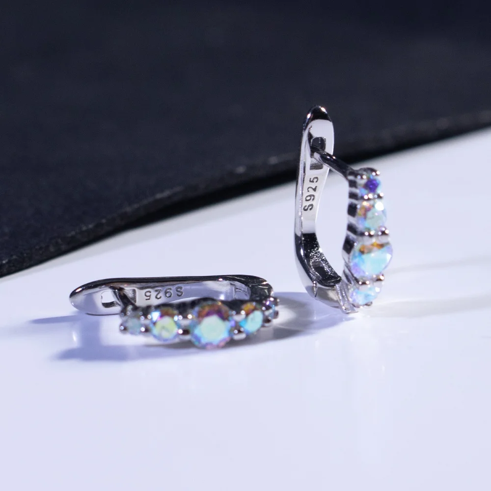 Colorful Zircon 925 Sterling Silver Earring Cubic Zirconia Custom Fashion Jewelry Women Earrings
Colorful Zircon 925 Sterling Silver Earring Cubic Zirconia Custom Fashion Jewelry Women Earrings