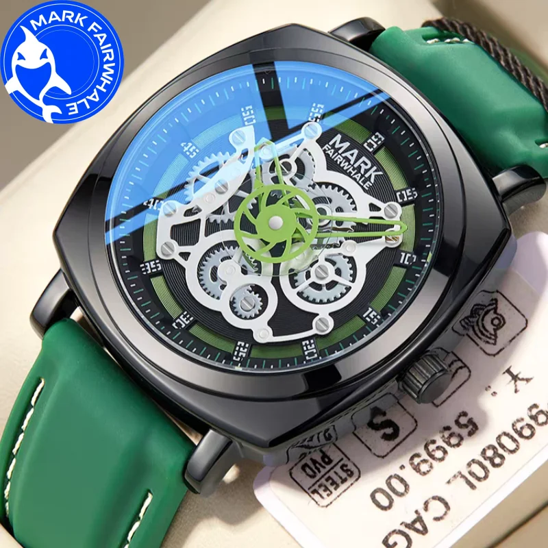 MARK FAIRWHALE 5220, мужские часы, модные зеленые квадратные кварцевые наручные часы, водонепроницаемые часы с силиконовым ремешком для мужчин, Reloj Hombre
MARK FAIRWHALE 5220, мужские часы, модные зеленые квадратные кварцевые наручные часы, водонепроницаемые часы с силиконовым ремешком для мужчин, Reloj Hombre
