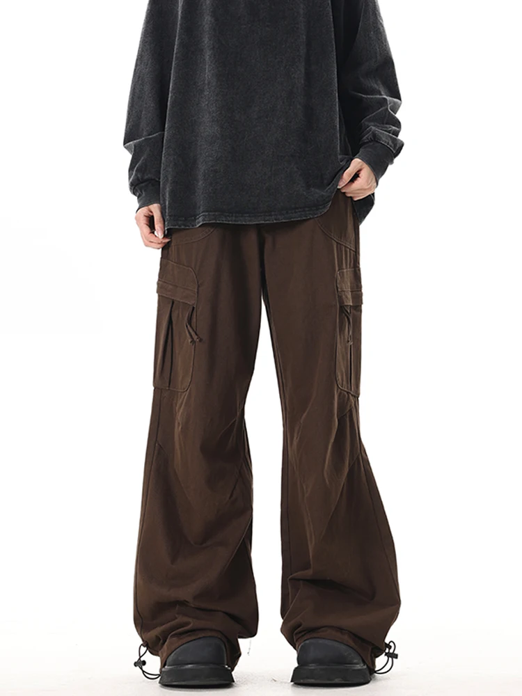 American Retro Brown Multi-ket Work Pants Loose Straight Leg Casual Floor-Length Trousers for Men And Women
American Retro Brown Multi-ket Work Pants Loose Straight Leg Casual Floor-Length Trousers for Men And Women