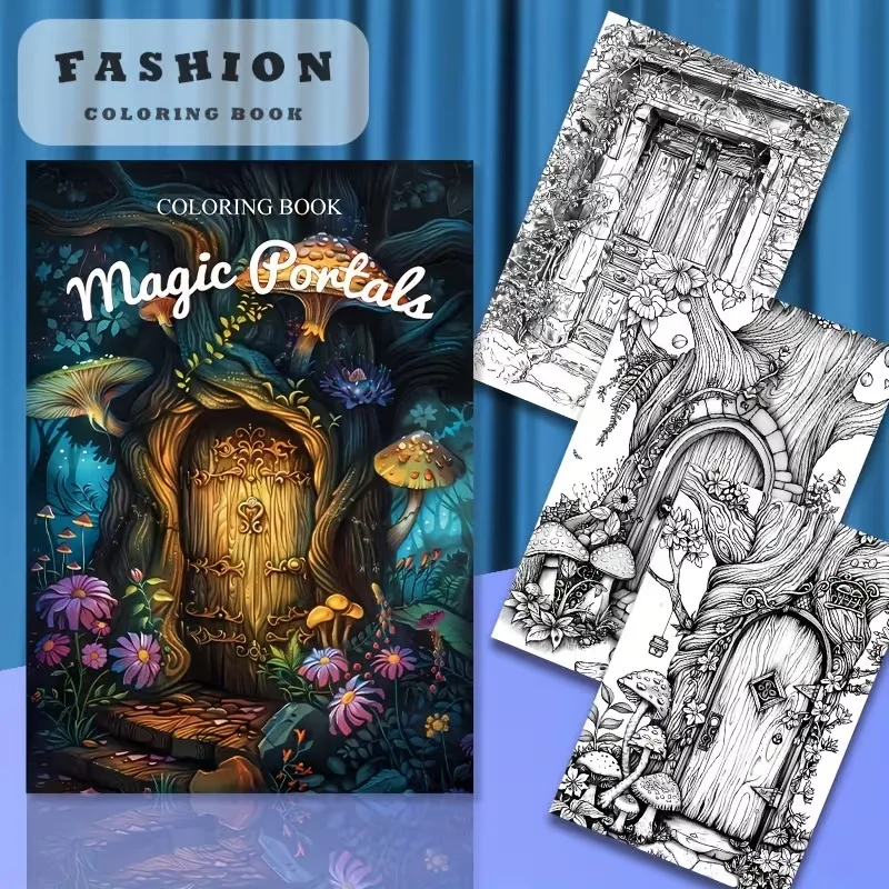 A4 Magical Door Adult Coloring Book 24 Pages Mysterious Portal Art Stress Relief Relaxation Creative Gift
A4 Magical Door Adult Coloring Book 24 Pages Mysterious Portal Art Stress Relief Relaxation Creative Gift