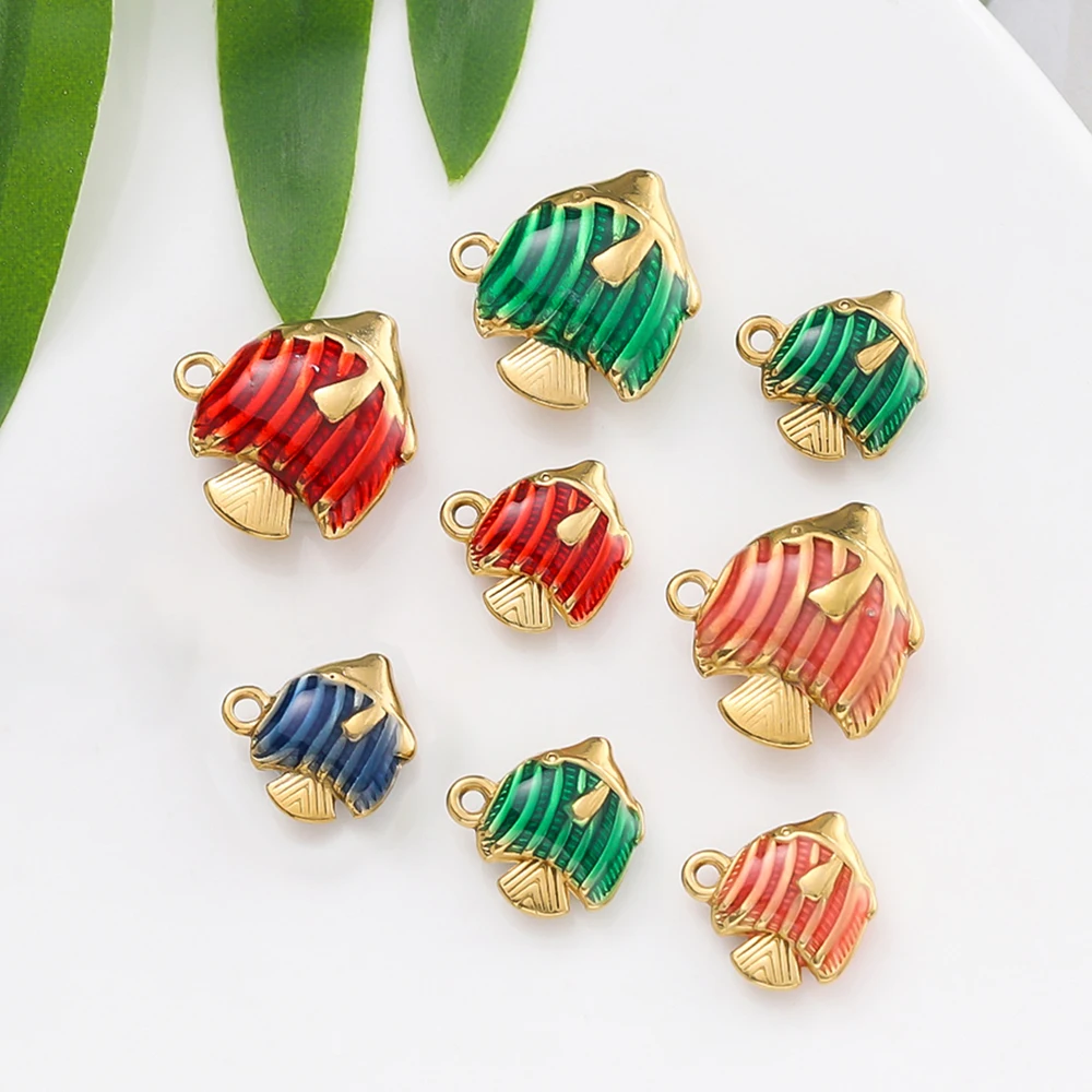2Piece/Pack Stainless Steel Small Fish Shape Charms Pendants for Necklace Bracelets Jewelry Making Supplies Accessories
2Piece/Pack Stainless Steel Small Fish Shape Charms Pendants for Necklace Bracelets Jewelry Making Supplies Accessories