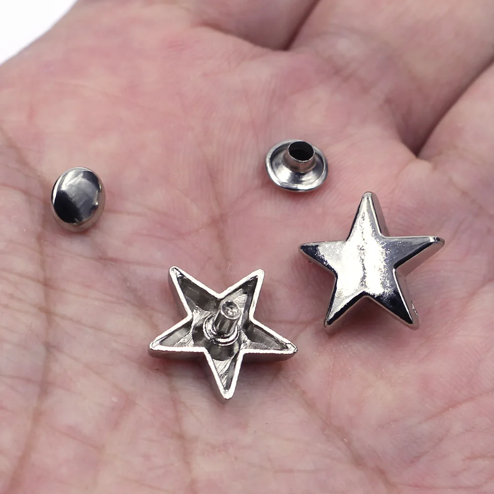 20Sets Silver Tone 15mm Pentacle Star Shape Spike Stud Spots Garment Rivets DIY Crafts Shoes Making Accessories Hardware Parts
20Sets Silver Tone 15mm Pentacle Star Shape Spike Stud Spots Garment Rivets DIY Crafts Shoes Making Accessories Hardware Parts