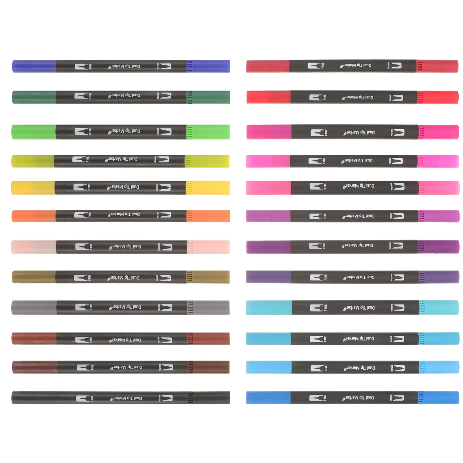 24Pcs Paint Markers Set Double Tip Fine Thick Colors for Wood Glass Metal Fabric Canvas Drawing Journaling Art
24Pcs Paint Markers Set Double Tip Fine Thick Colors for Wood Glass Metal Fabric Canvas Drawing Journaling Art